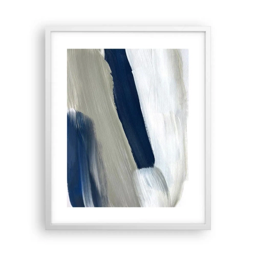 Poster in een witte lijst - Ontmoeting met witheid - 40x50 cm