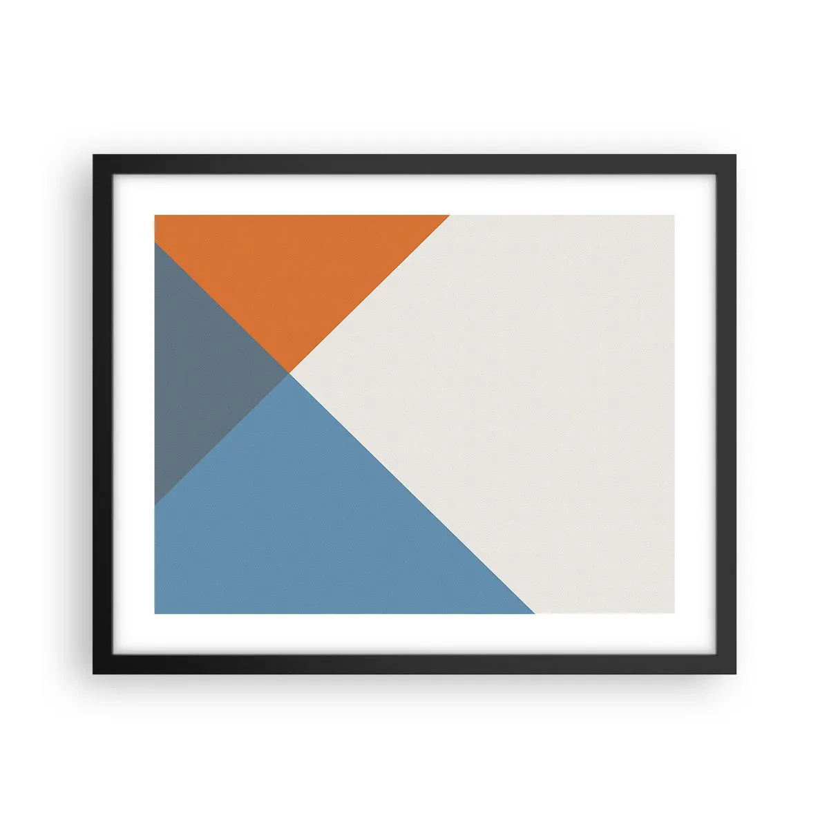 Poster in een zwarte lijst - In een hoekje… - 50x40 cm