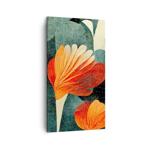 Schilderen op canvas - De hitte van de tropen en de koelte van het groen - 45x80 cm
