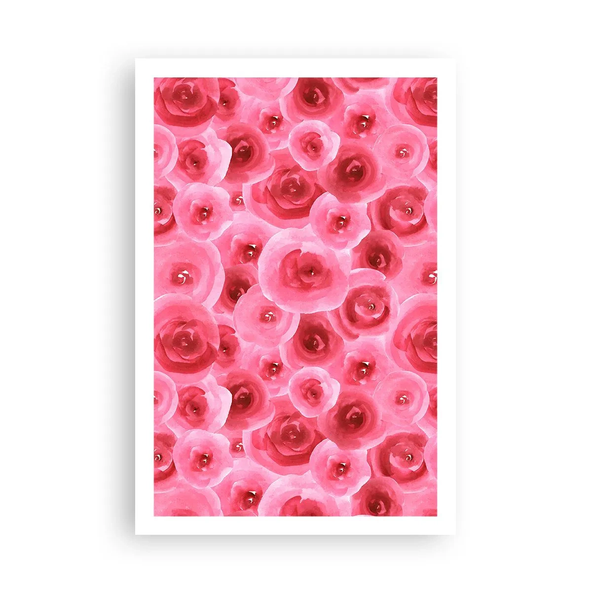 Poster - Rozen onder en boven - 61x91 cm