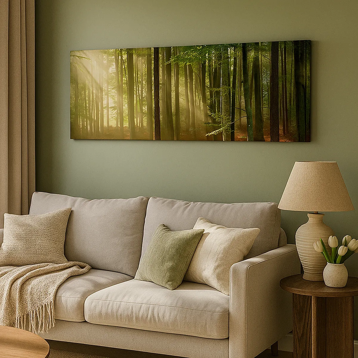 Schilderen op canvas - Stralend op een lentemorgen - 30x30 cm