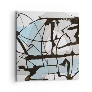 Schilderen op canvas - Toch blauw - 70x70 cm