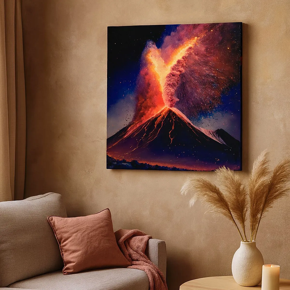 Schilderen op canvas - Schoonheid en verschrikking - 30x30 cm