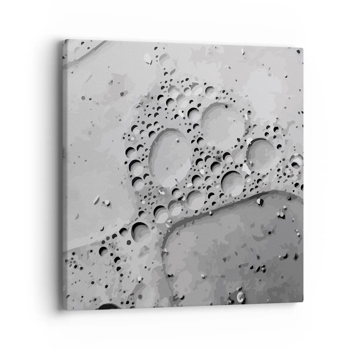 Schilderen op canvas - Schuimspoor - 40x40 cm