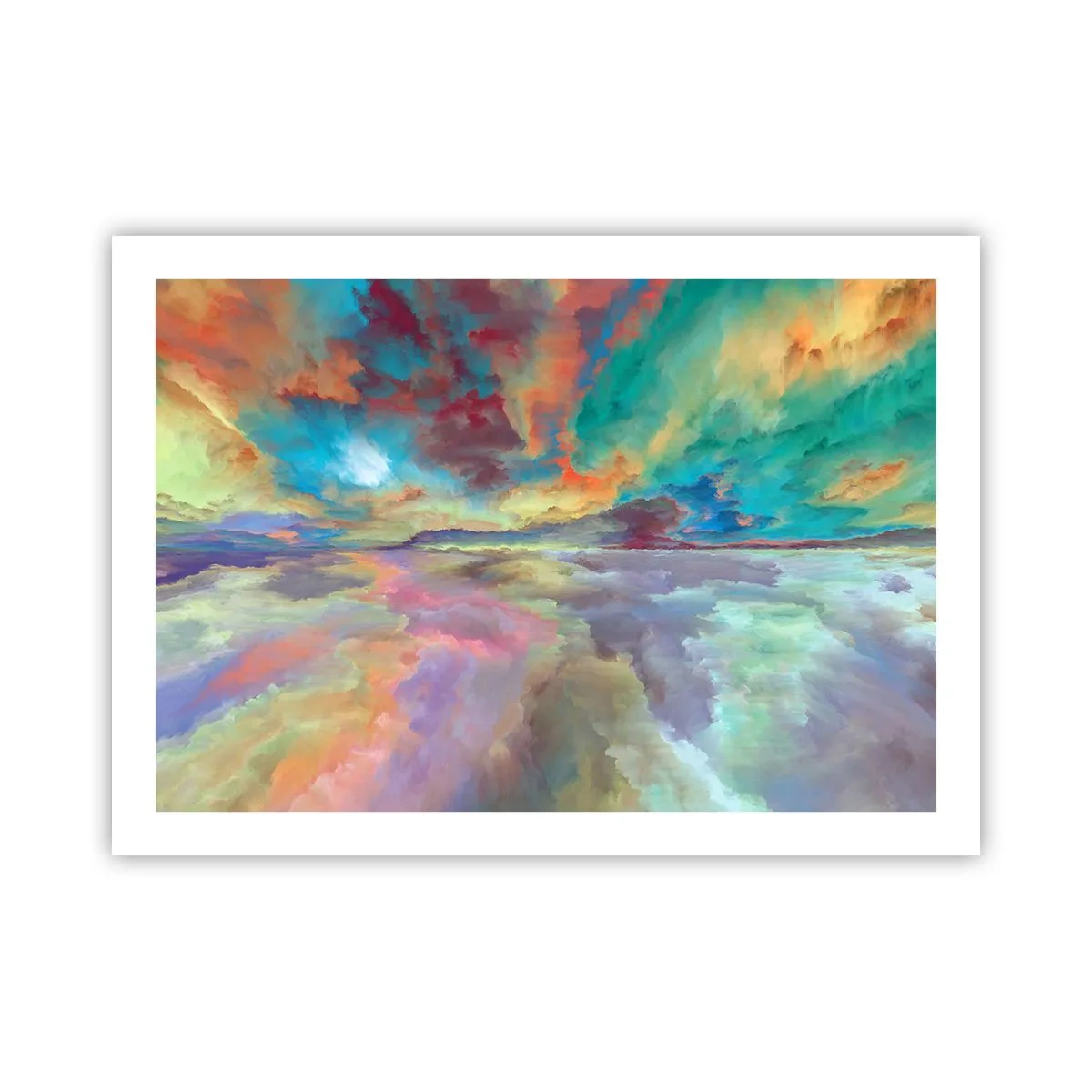 Poster - Twee hemelen - 70x50 cm