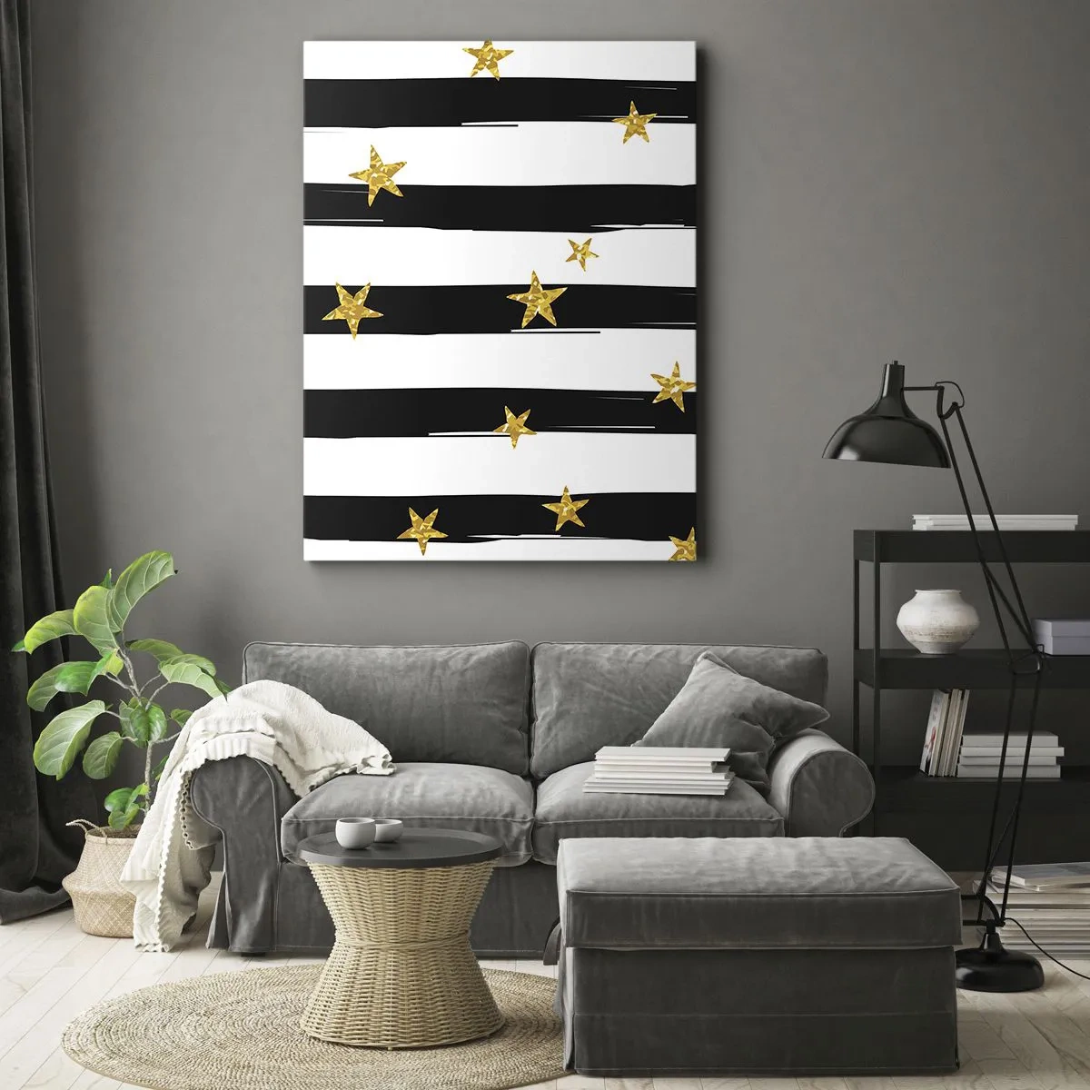 Schilderen op canvas - We zijn allemaal geboren onder een gelukkige ster - 50x70 cm
