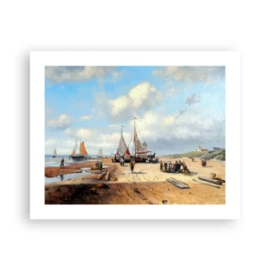 Poster - Na een geslaagde vangst - 50x40 cm