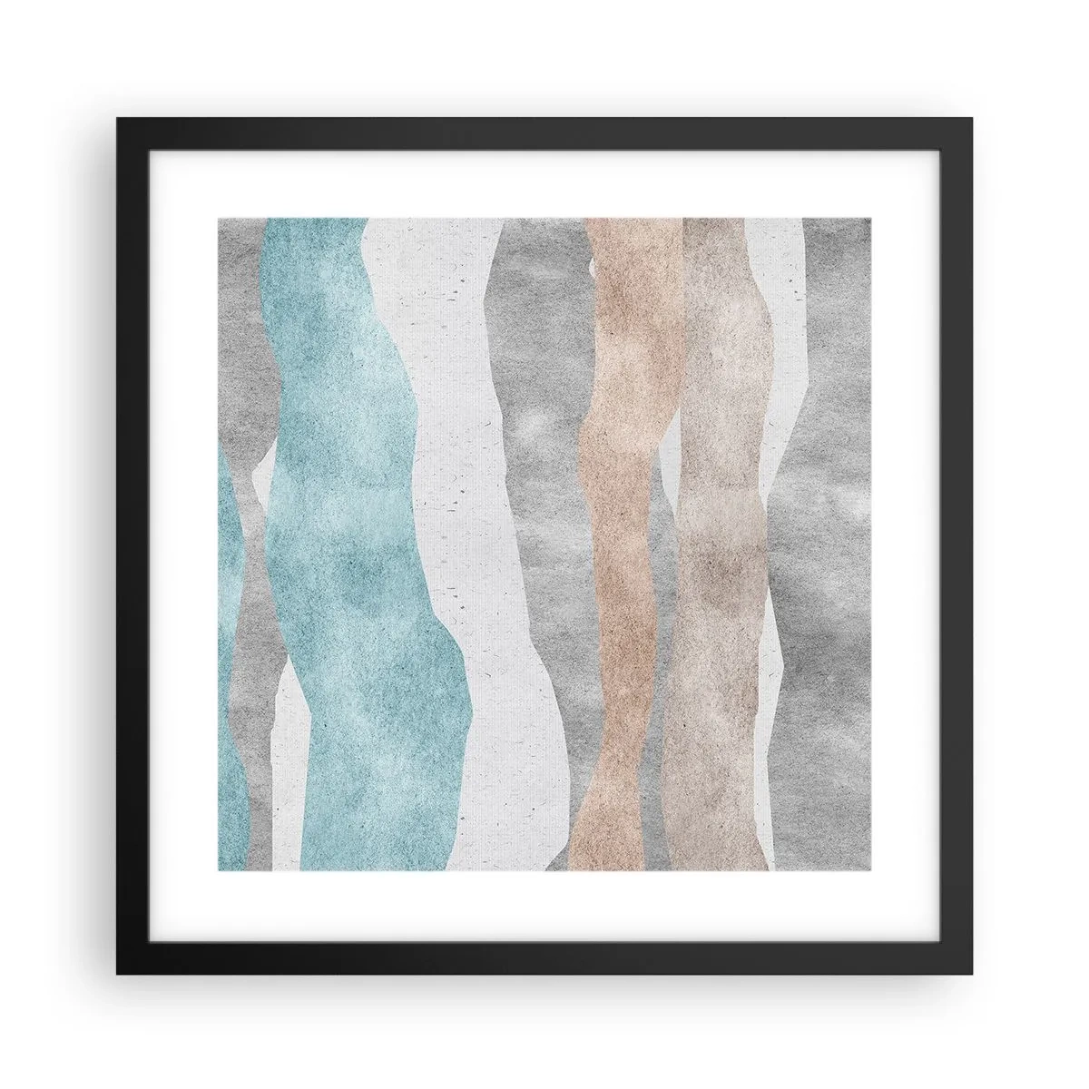 Poster in een zwarte lijst - Een studie van nabijheid - 40x40 cm