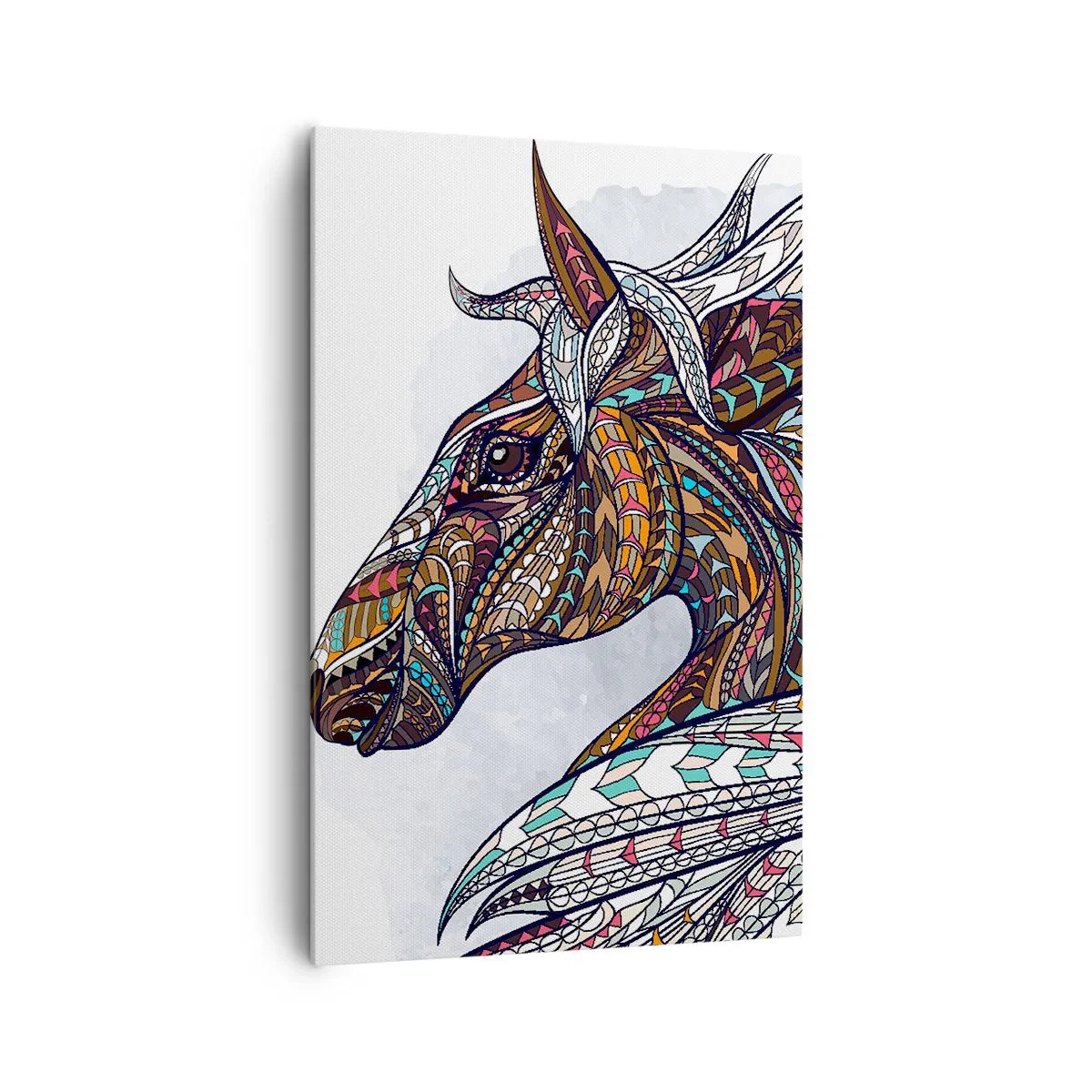 Schilderen op canvas - Keltisch strijdersros - 80x120 cm