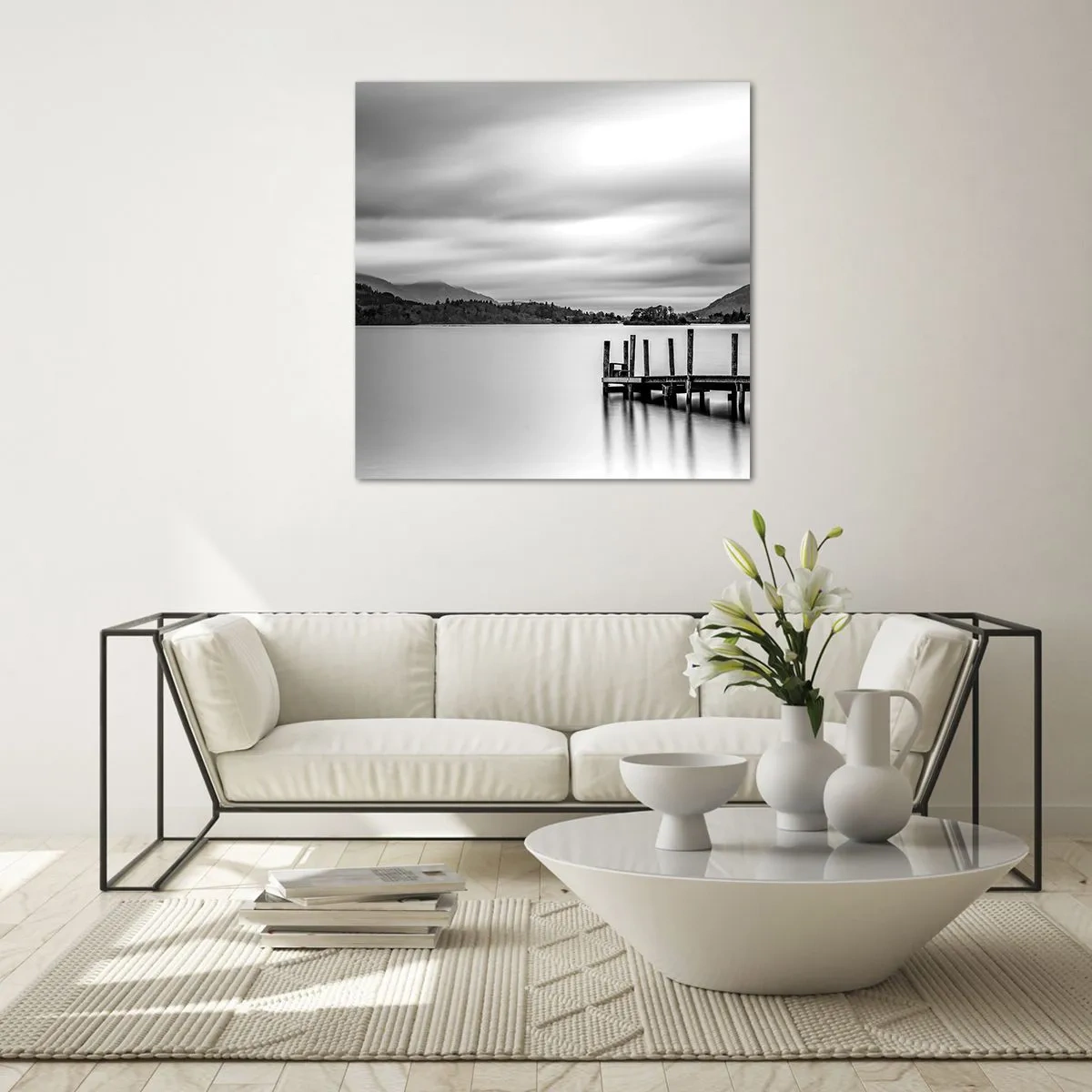 Schilderen op glas - Zachtheid en kracht - 50x50 cm