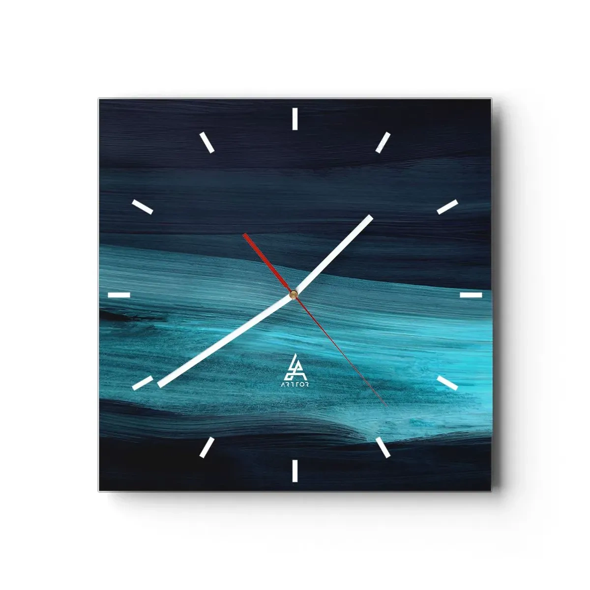 Wandklok - Klok - Ga met de stroom mee - 30x30 cm