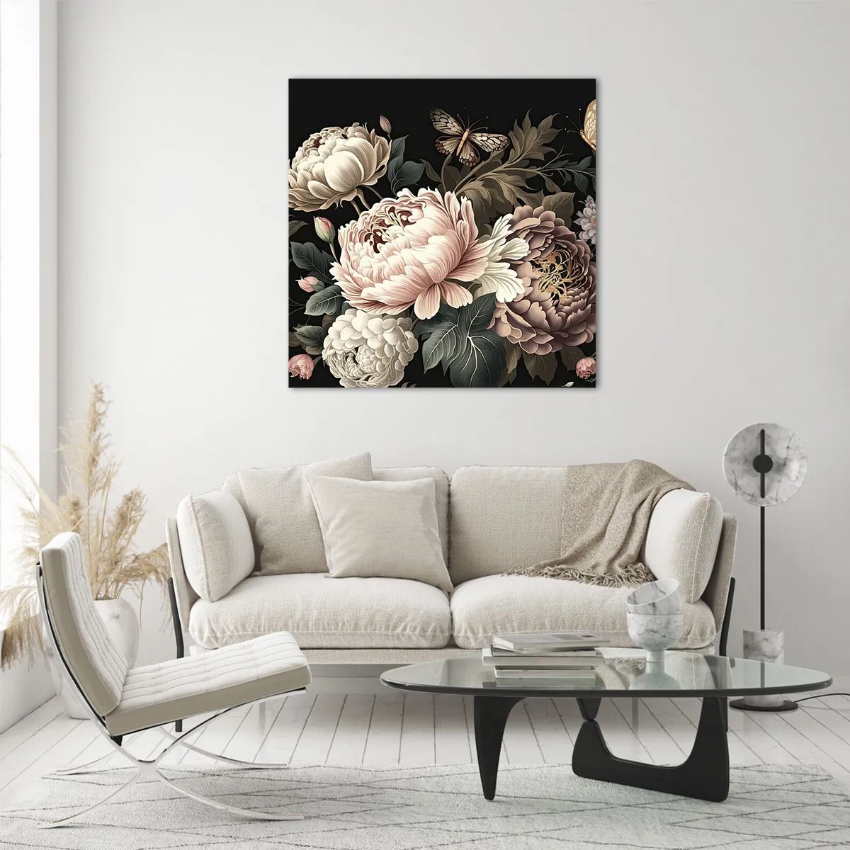 Schilderen op glas - In barokstijl - 70x70 cm