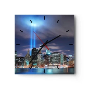 Wandklok - Klok - De hemel met het licht bereiken - 40x40 cm