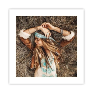 Poster - Op weg naar de zomer van de liefde - 40x40 cm