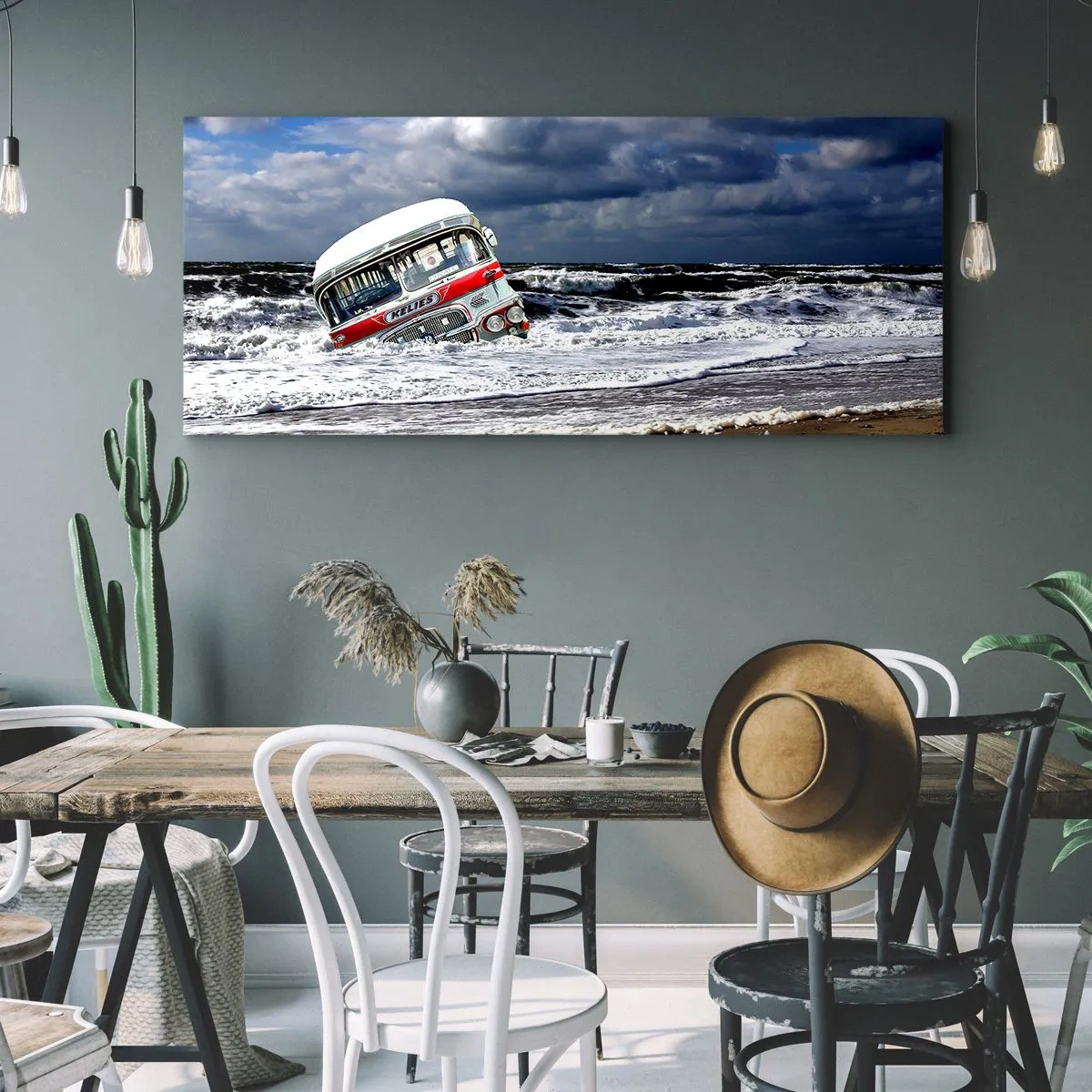 Schilderen op canvas - En je bent verrast? - 160x50 cm