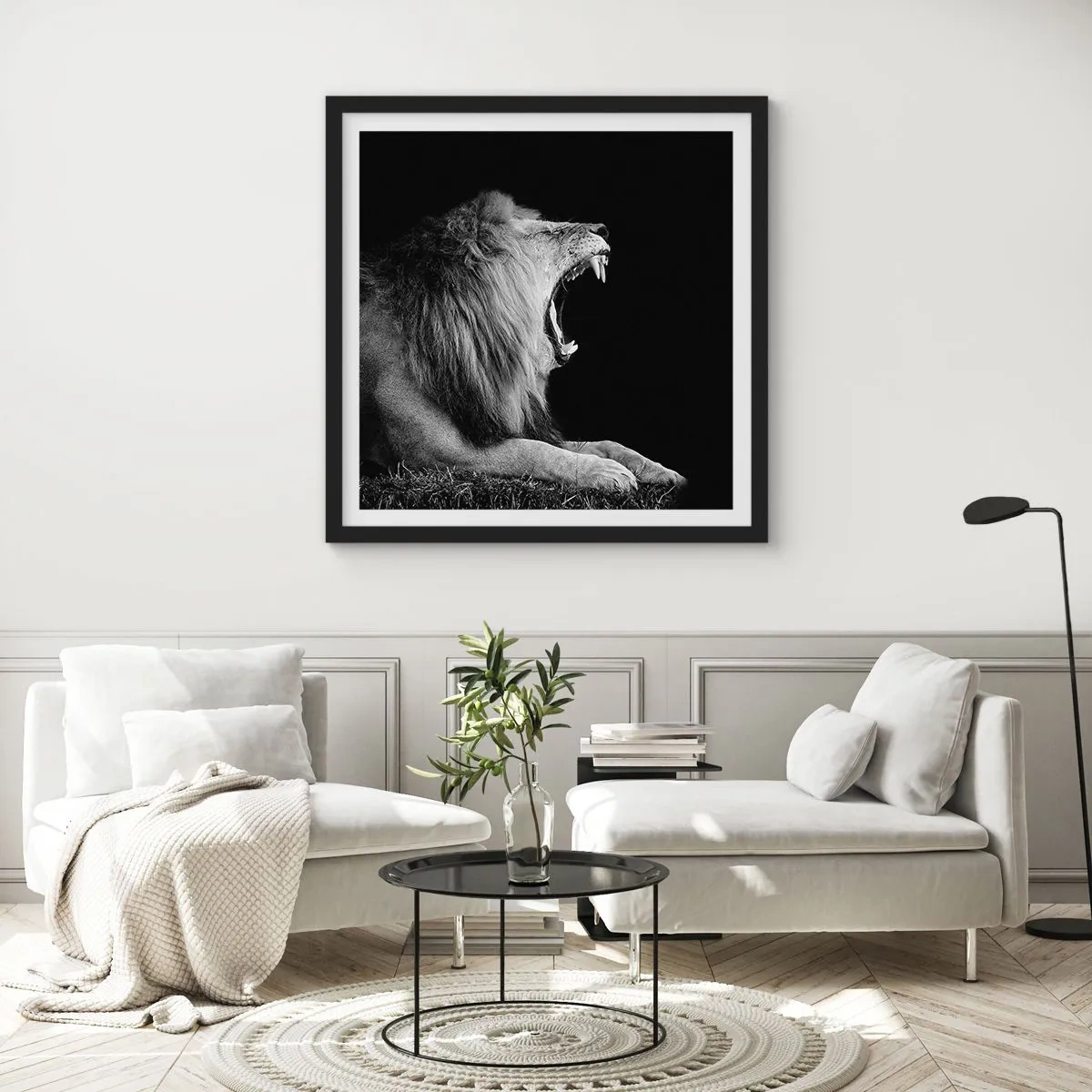 Poster in een zwarte lijst - Zonder enige twijfel - 30x30 cm