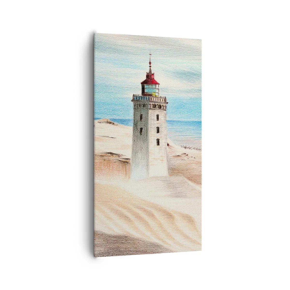 Schilderen op canvas - Altijd staren naar de zee - 65x120 cm
