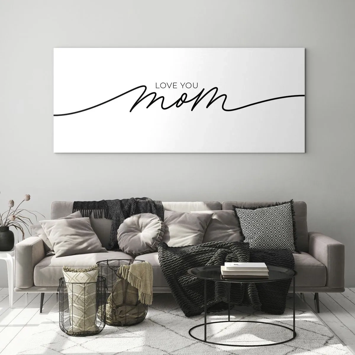 Schilderen op glas - Grote emotie - 120x50 cm