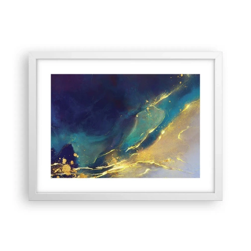 Poster in een witte lijst - De gouden poel - 40x30 cm