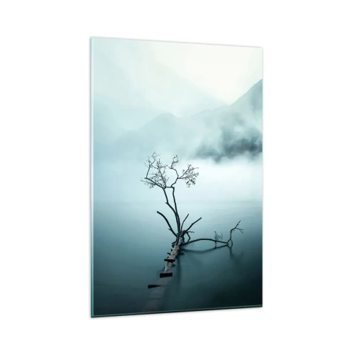 Schilderen op glas - Van water en mist - 80x120 cm
