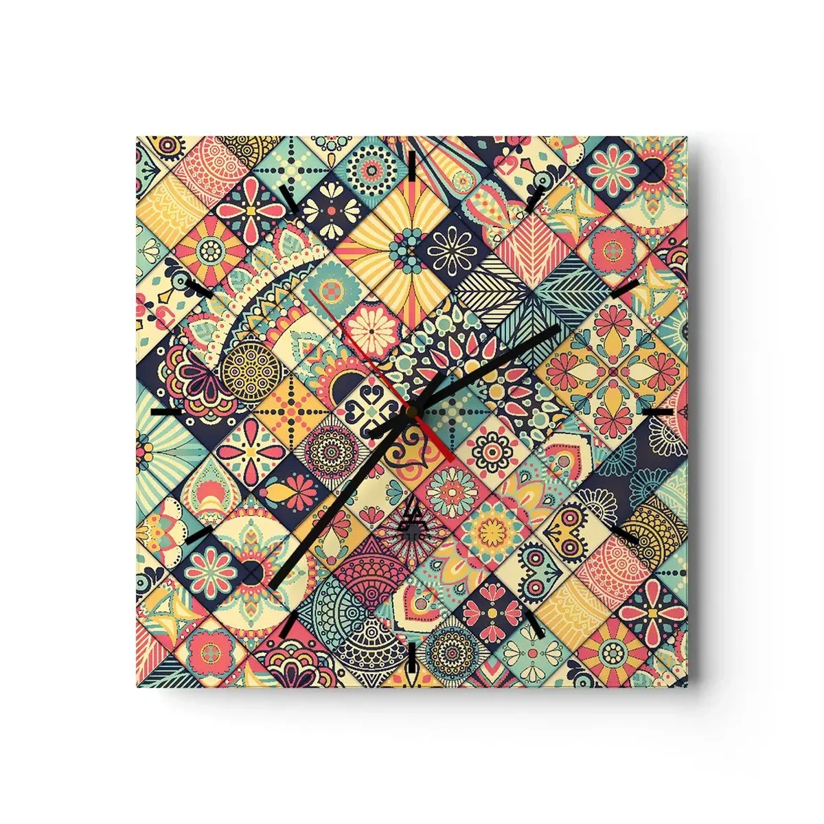 Wandklok - Klok - Marokkaanse sfeer - 40x40 cm