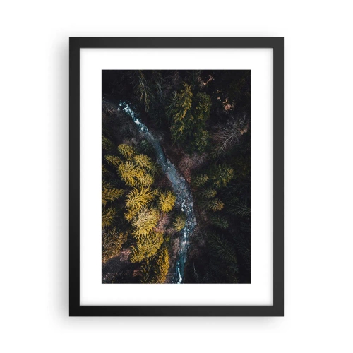 Poster in een zwarte lijst - Snel, sneller en sneller - 30x40 cm