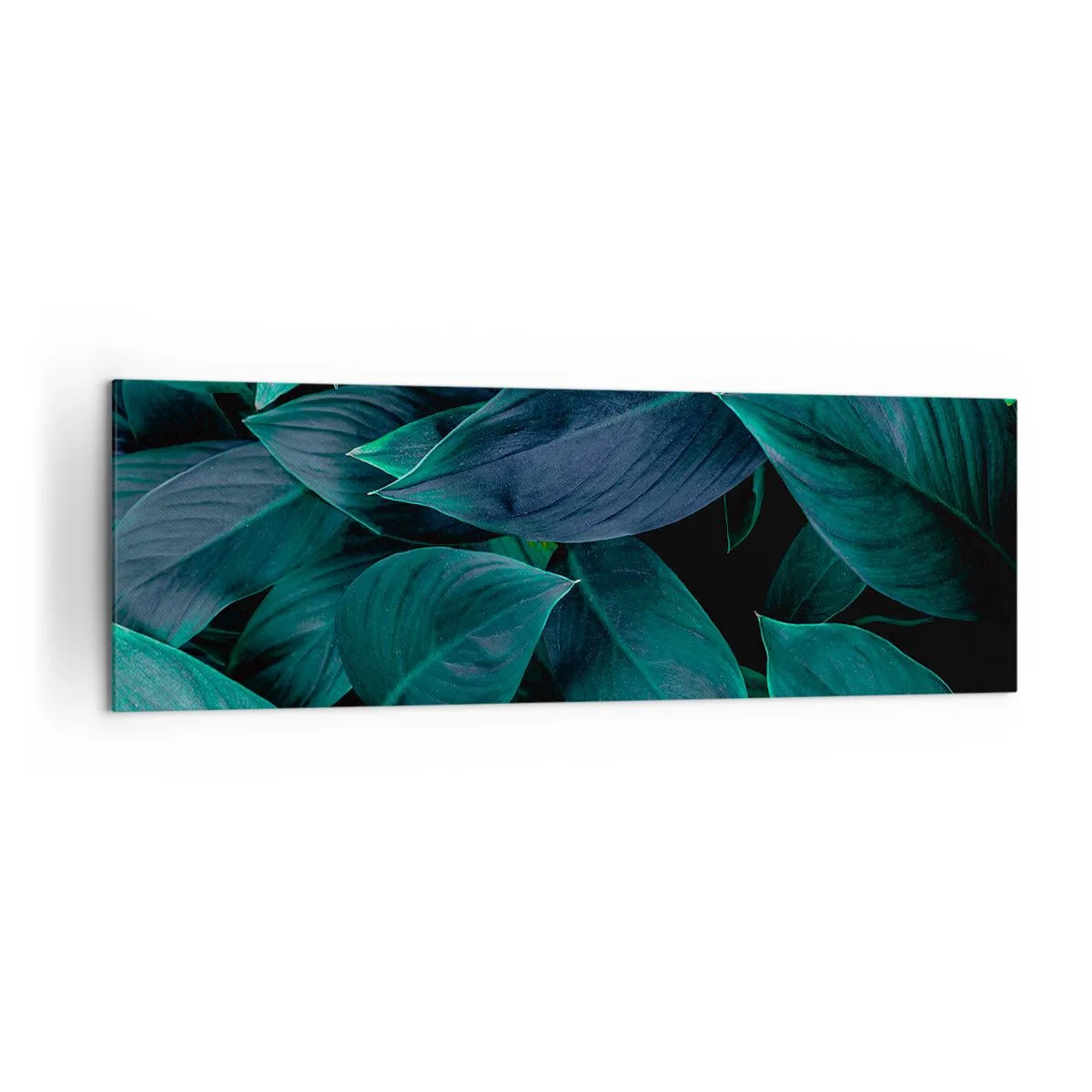 Schilderen op canvas - Groen op zichzelf - 160x50 cm