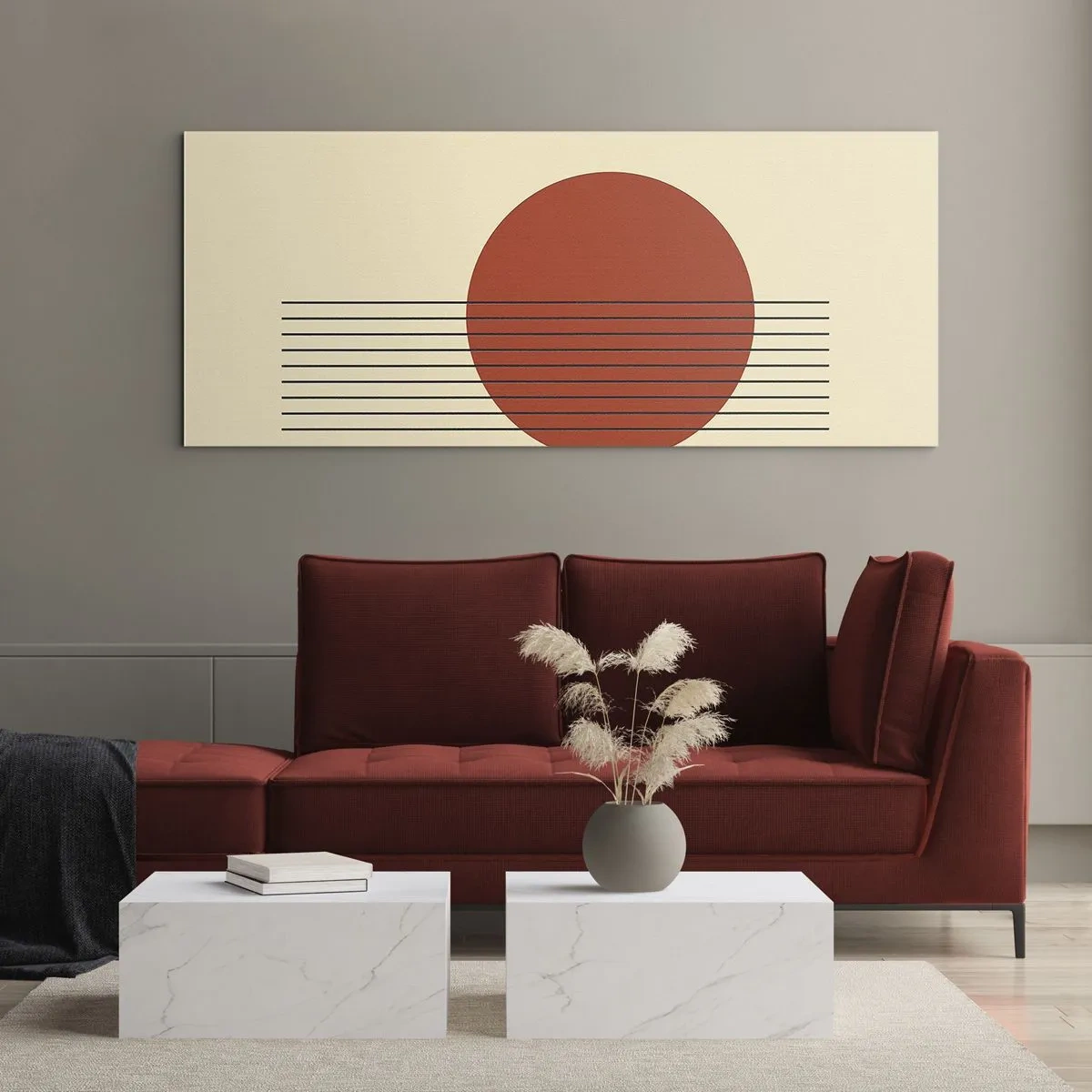 Schilderen op glas - Opnieuw en opnieuw en verder - 100x40 cm