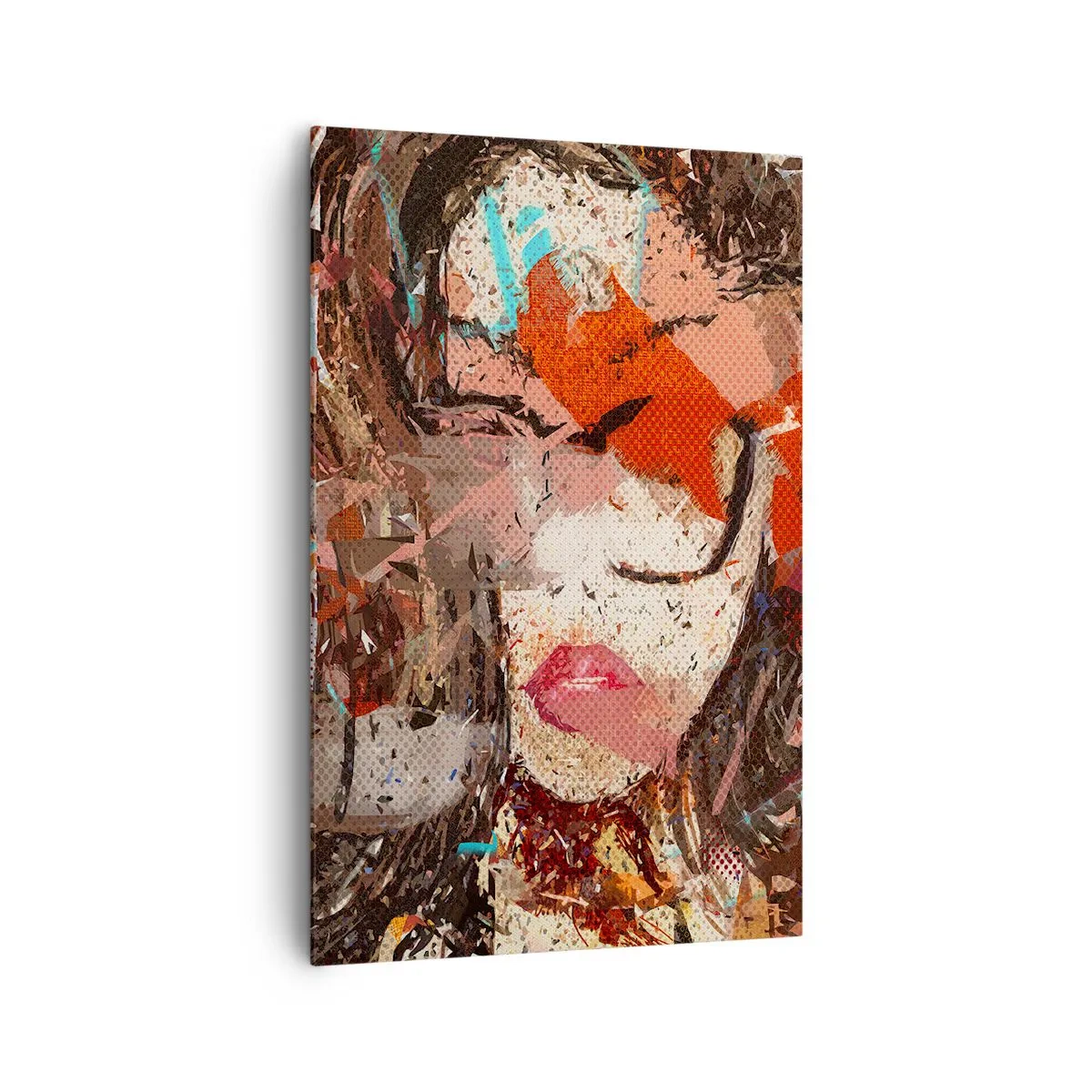 Schilderen op canvas - Niemand weet wat je werkelijk bent - 80x120 cm