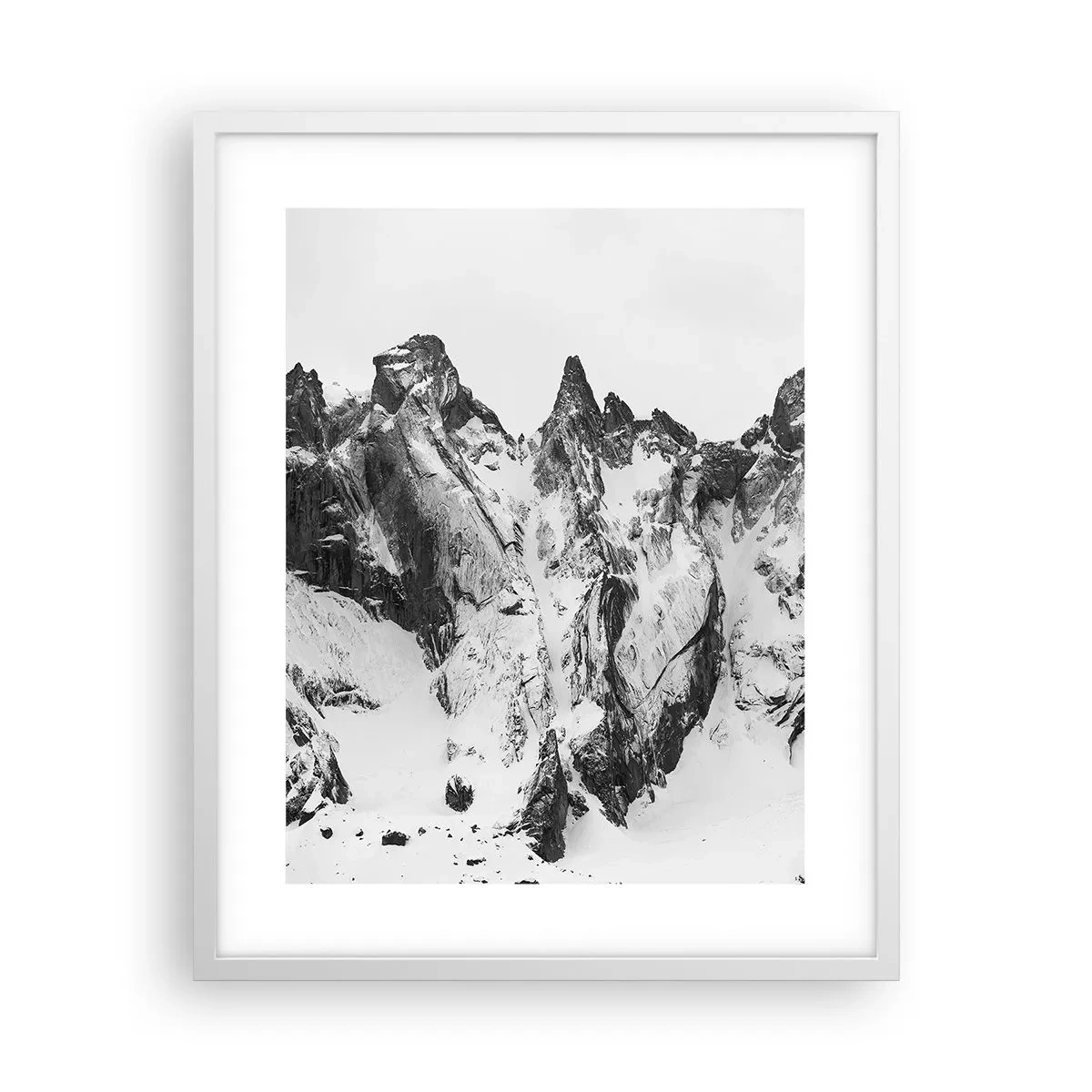 Poster in een witte lijst - Granieten gevaarlijke nok - 40x50 cm