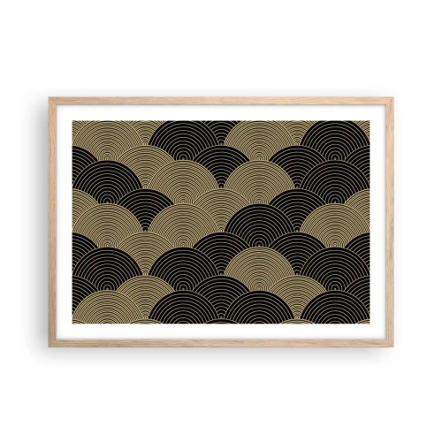 Een poster in een licht eiken lijst - Eenheid in veelheid - 70x50 cm