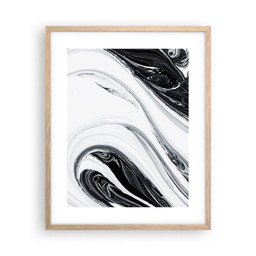 Een poster in een licht eiken lijst - Een combinatie van tegenstellingen - 40x50 cm