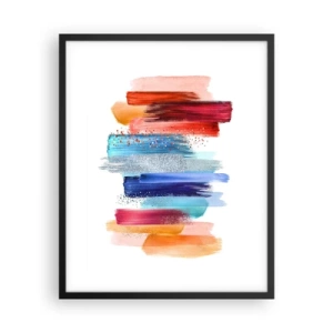 Poster in een zwarte lijst - Omhoog en omlaag - 40x50 cm