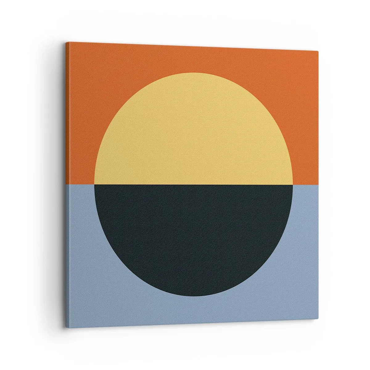 Schilderen op canvas - Een compositie van warmte en koelte - 60x60 cm