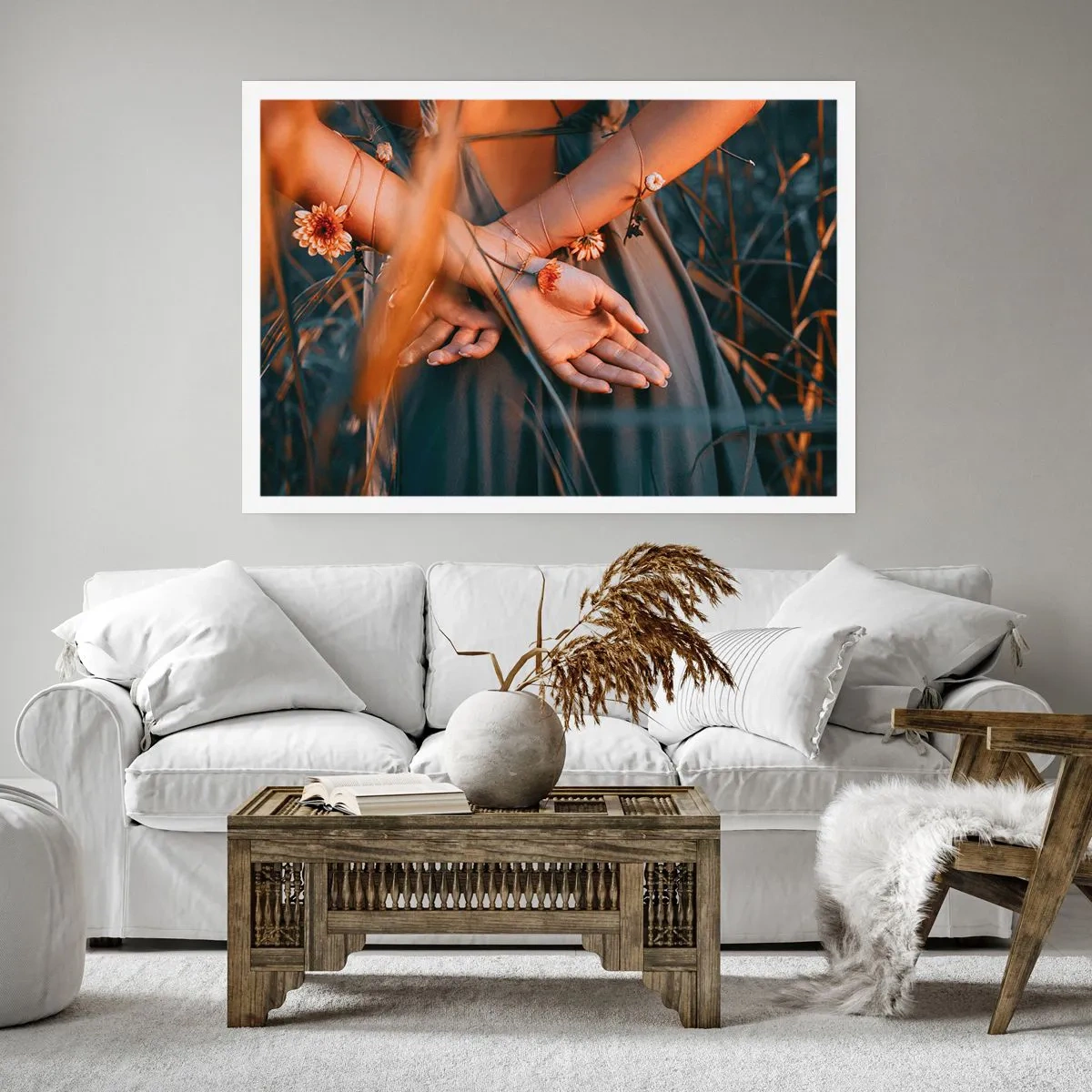 Poster - Verbonden met de natuur - 40x30 cm