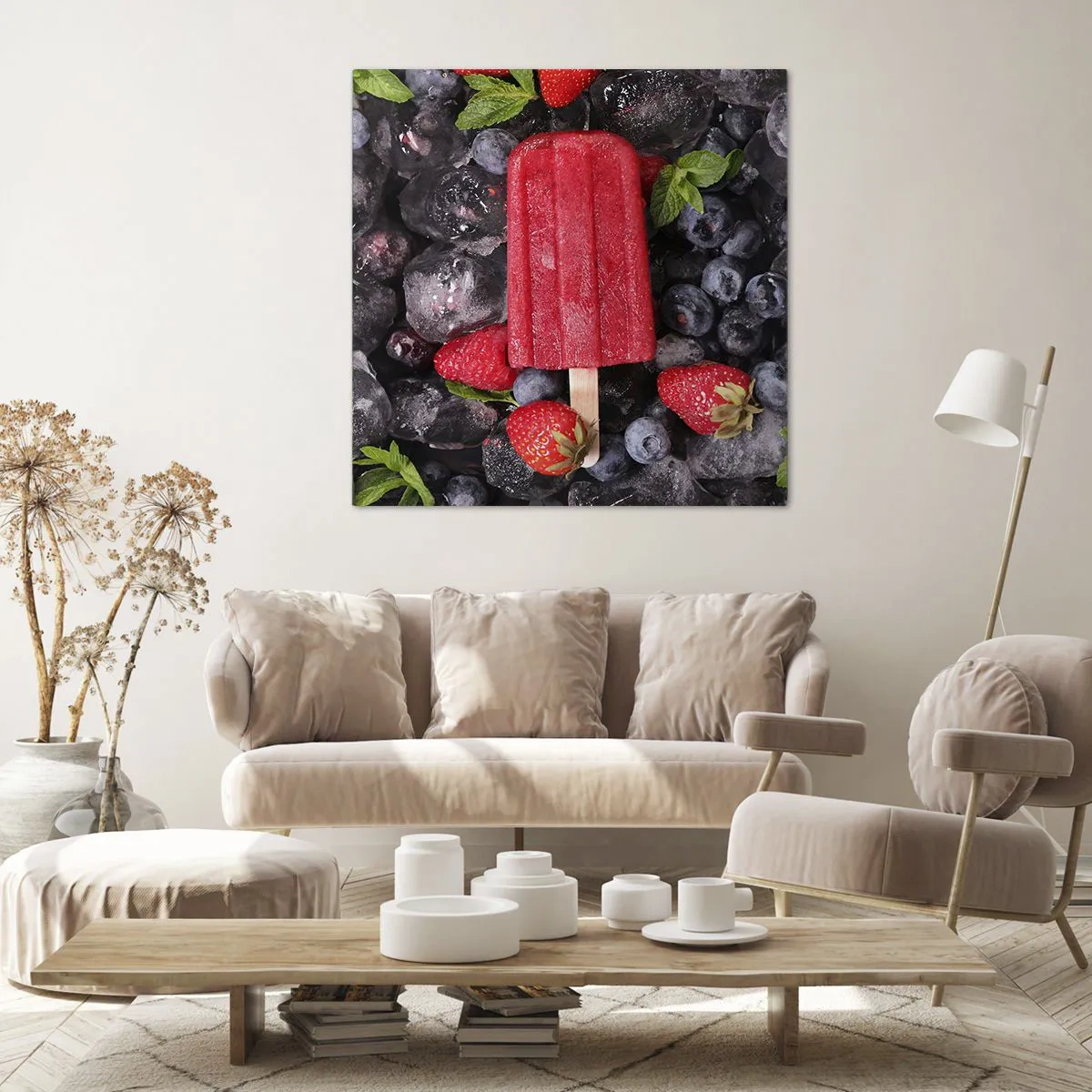Schilderen op canvas - De smaak van hete zomer - 70x70 cm