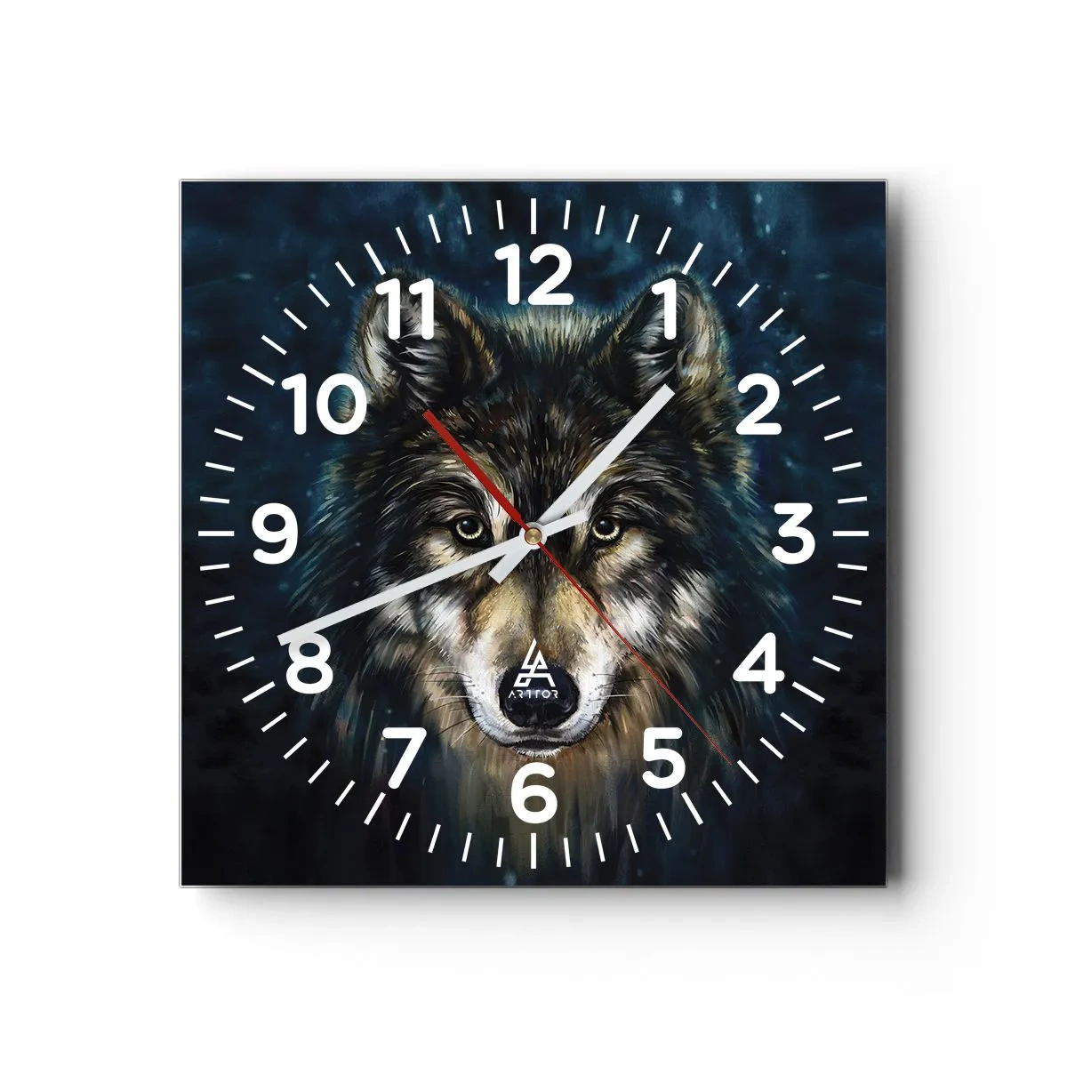 Wandklok - Klok - Alfa? en omega - 40x40 cm