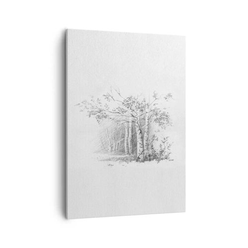 Schilderen op canvas - Het licht van het berkenbos - 50x70 cm