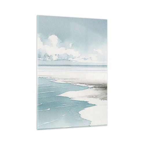 Schilderen op glas - Zachte vloed - 80x120 cm