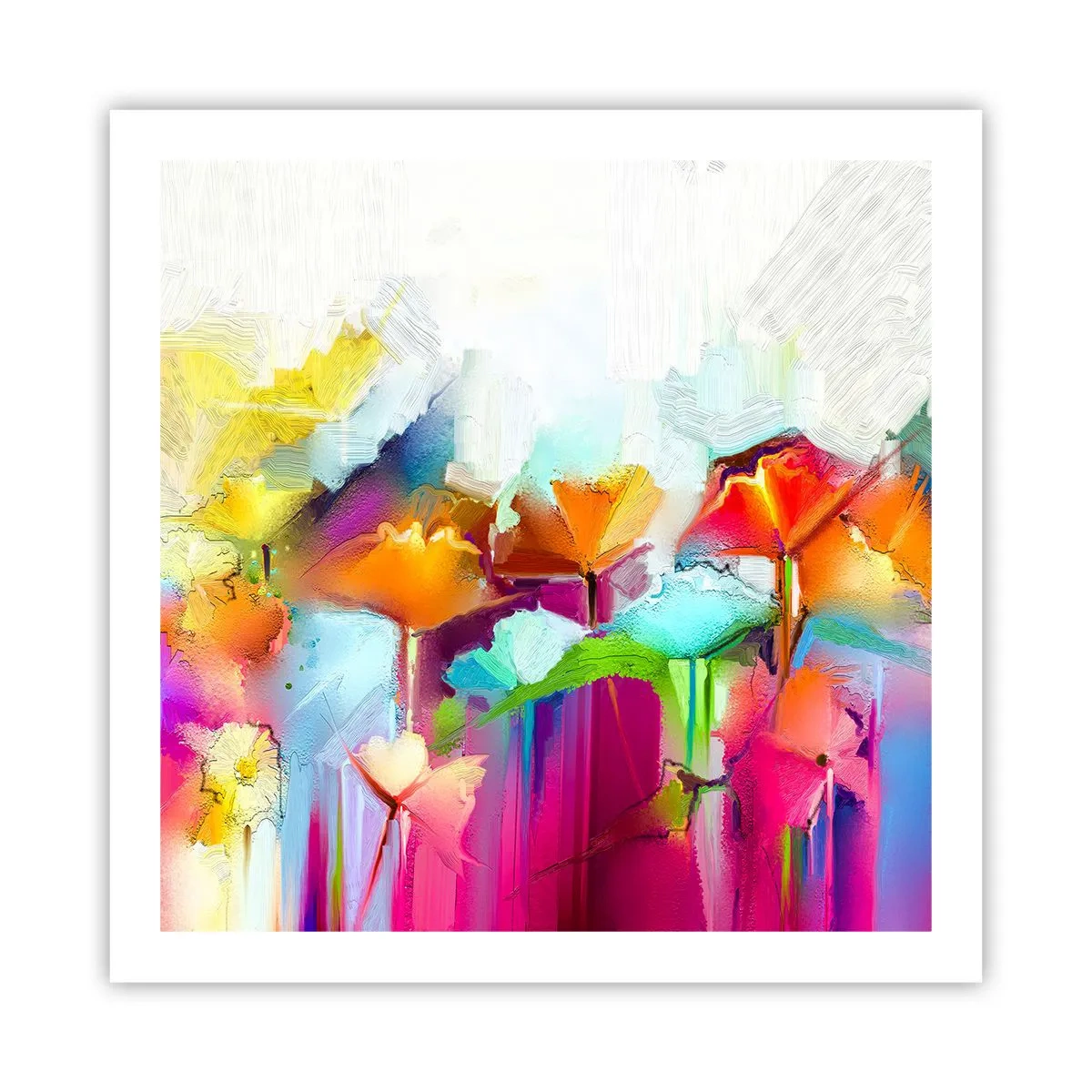 Poster - De regenboog is tot bloei gekomen - 60x60 cm