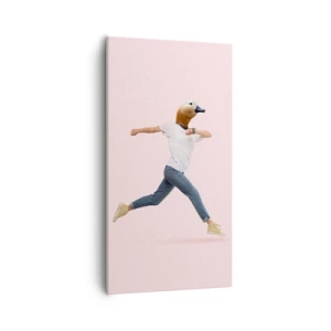 Schilderen op canvas - Een snufje absurditeit - 55x100 cm