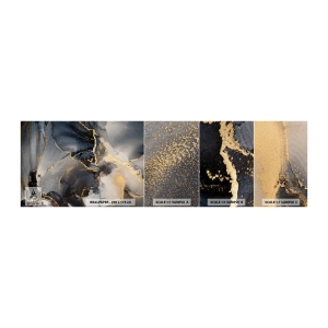 Fotobehang Monster Zelfklevend Deluxe Sticker - Stenen leven - Abstractie, Deel, Moderne kunst - 100x30 cm