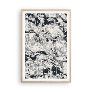 Een poster in een licht eiken lijst - Interpenetratie van tegenstellingen - 61x91 cm