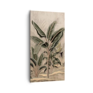 Schilderen op canvas - Een gravure in koloniale stijl - 65x120 cm