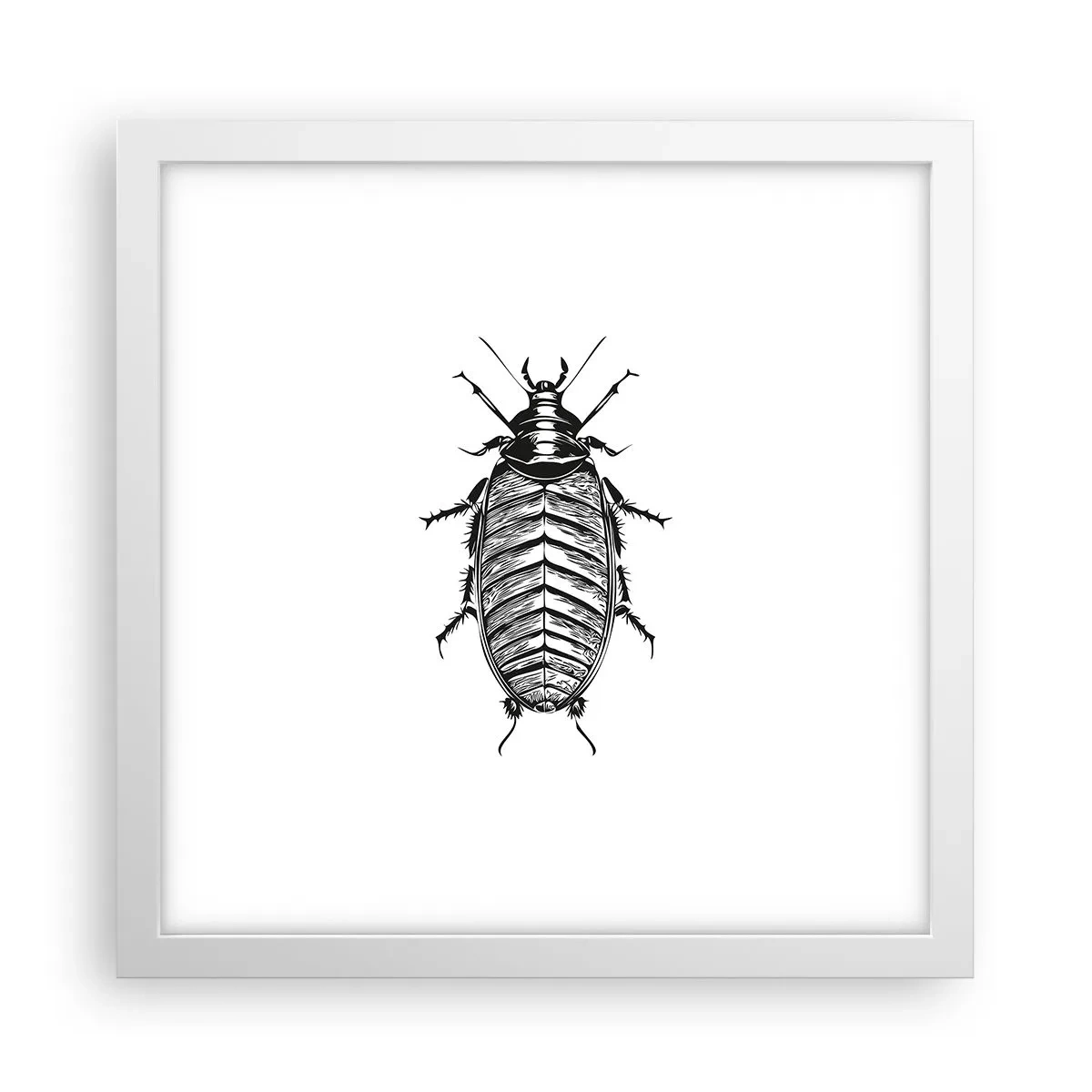 Poster in een witte lijst - Wat een exemplaar! - 30x30 cm