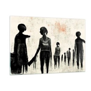 Schilderen op glas - Tegen eenzaamheid - 120x80 cm