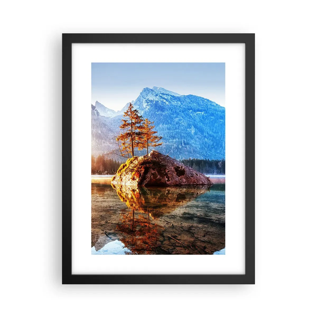 Poster in een zwarte lijst - De natuur in een nieuw licht - 30x40 cm