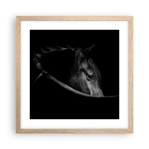 Een poster in een licht eiken lijst - Zwarte Prins - 40x40 cm