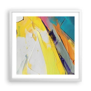 Poster in een witte lijst - De anatomie van licht - 50x50 cm