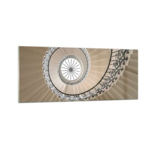 Schilderen op glas - Binnenin de schaal - 100x40 cm